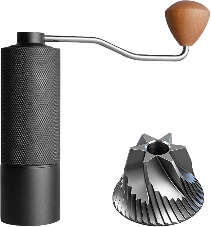 Manual Coffee Grinder, Adjustable Grinding Settings, Stainless Steel Burrs, Portable Hand-Cranked Coffee Grinder, For Espresso, Drip Filter, French Press Filter, Compact And Durable