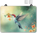 Cute Hummingbird Glass Top Stove Cover Protector,Spring Flower Stove Top Covers for Electric Stove,Washable Heat Resistant Cooktop Mat Anti-Slip Range Covers, 28 x 20 Inch