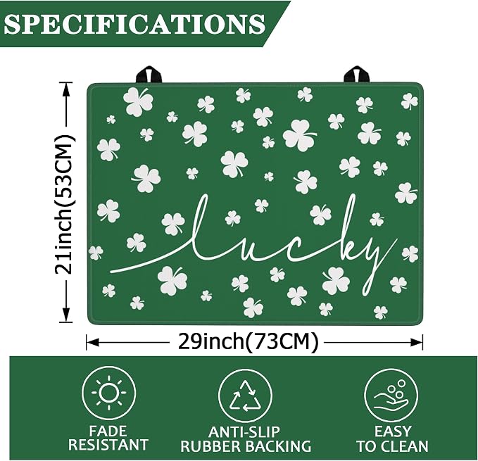 St. Patrick's Day Stove Top Cover 29''×21'' for Electric Stove - Stove Mat for Glass Top Glass Cooktop Protector For Kitchen Multifunctional Oven Covers for Electric Stove