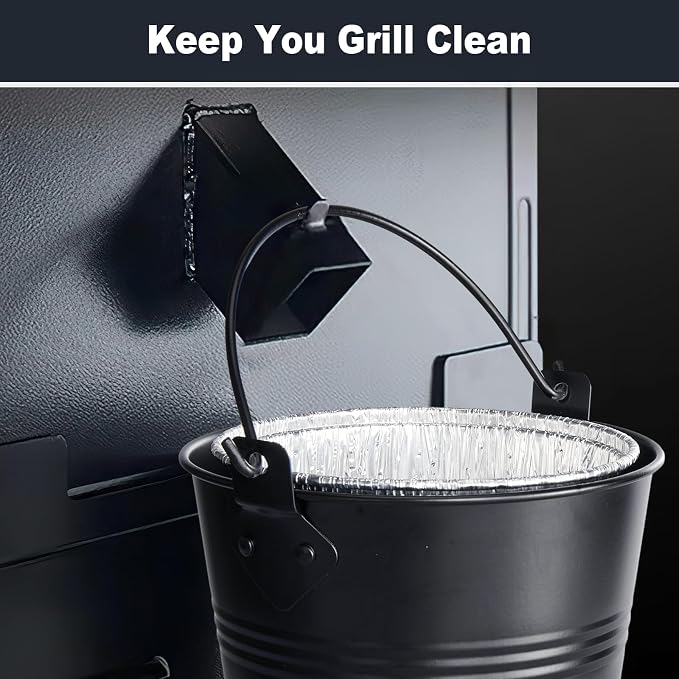 30 Pack BAC407 Grease Bucket Liner for Traeger HDW152 - Bucket Drip Foil Liner Tray Compatible with Traeger Pro Series 575/780, 22/34 Series, Ironwood 650/885 Grills, Pit boss ect.