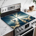 Blessed Cross Heaven Stove Top Covers for Electric Stove, Electric Gas Stove Pad Heat Resistant Range Cooktop Protector for Home Decor Kitchen 28"x20"