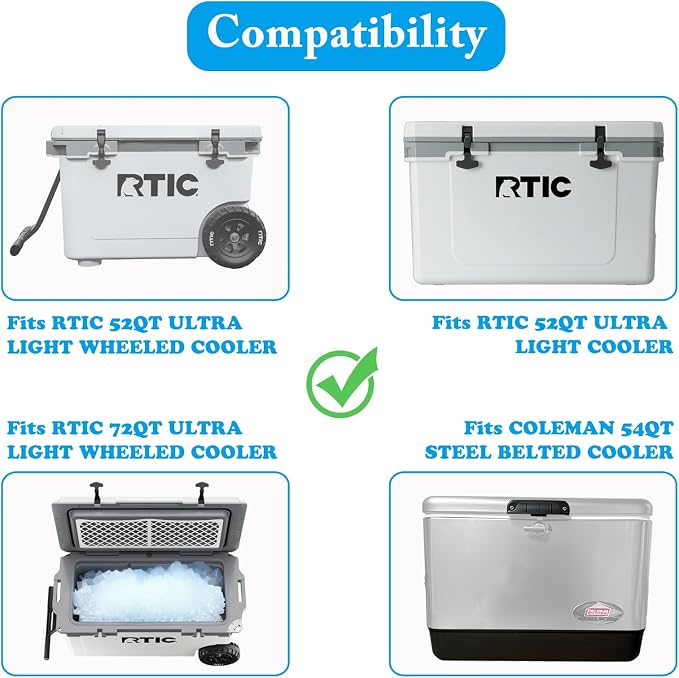 Cooler Basket for RTIC 52/72Qt Ultra-Light Wheeled Coolers,Inside Dry-Goods Basket fits Coleman 54 Qt Steel Belted/Ninja FrostVault Cooler,Stainless Steel Wire Rack