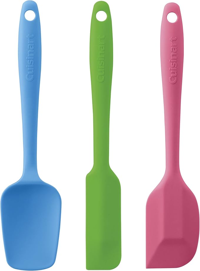 Cuisinart Mini Silicone Spatulas, Set of 3, Multicolor, CTG-00-S3MS