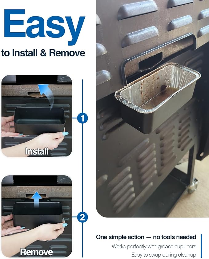 Blackstone Grease Cup, Grease Catcher, Drip Pan for 28 and 36 inch Blackstone Griddle