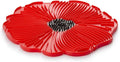 Poppy Red Food Safe Silicone Trivet - 6''/15cm - Withstands Temperatures up to 220°C / 428°F - BPA-Free, Plastic Free, Food-Grade Silicone - Microwave and Dishwasher Safe