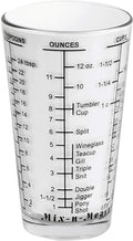 Kolder 26100 Mix N Measure Glass, Heavy Glass, Multi-Purpose Liquid and Dry Measuring Cup