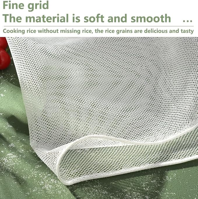 3Pcs Rice cooker accessories,Rice Net,Steamer Cloth&Sushi Mat(43.3”x39.3”)