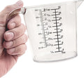 2 Cup (500ml) Measuring Cup, Laser-Etched oz/cup/mL/Tbsp, Plastic Measuring Cup with Handle for Cooking, Mixing & Kitchen Use