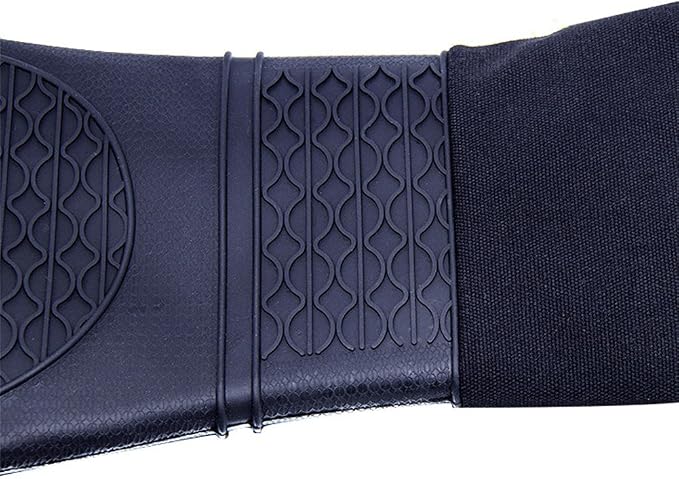 DoMii Extra Long Silicone Oven Mitts Heavy Duty Commercial Grade Oven Mitts Heat Resistant BBQ Gloves with Quilted Cotton Lining 2 Pack