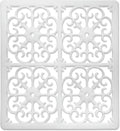 GASARÉ, Extra Large, Thick, Silicone Trivet for Hot Dishes, Pots, and Pans, Heat Resistant Mat for Countertop, Hot Pad for Kitchen, Easy to Clean, 12 x 11 x 3/8 Inches, White
