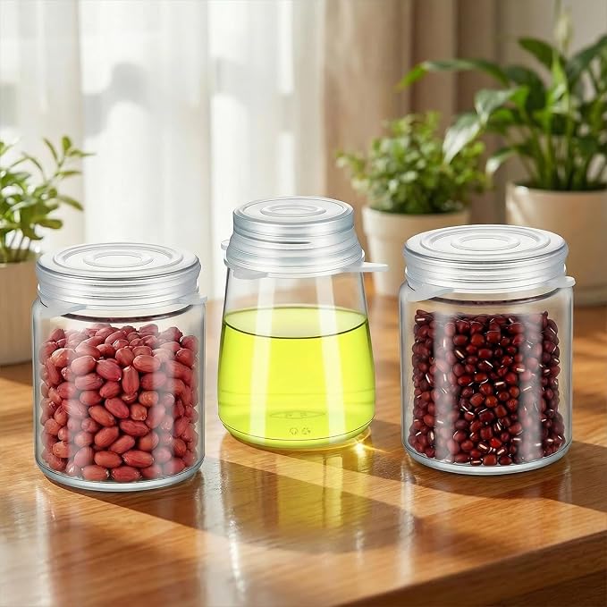 10 Pcs Silicone Stretch Lids, 2 Inch Reusable Jar Lids | for Jars Bottles Small Yogurt Jars Milk Bottles Cans, Leakproof Elastic Caps for Food Storage