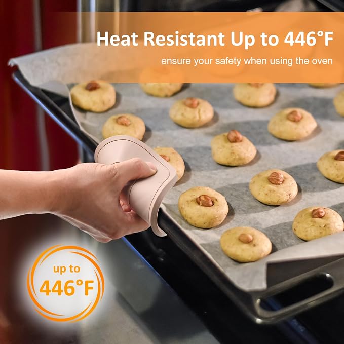 Silicone Trivet Mats 6 Pack Trivets for Hot Dishes Hot Pads for Kitchen, Trivets for Hot Pots and Pans,Heat-Resistant Non-Slip Dinner Plate Mat (Brown)