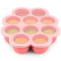 KeaBabies Silicone Food Freezer Trays with Lid, 2oz x 10 Pods (Blossom) | Baby Food Storage Containers, Easy Puree Meal Prep, Breast Milk Silicone Freezer Molds, Dishwasher, Microwave Safe, BPA-Free