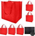 6 pack Reusable Grocery Bags,Thick Bottom-Shopping Bag for Groceries | Heavy Duty Large Shopping Totes,Reusable Bags With Handles ,Foldable,Washable ,Load Capacity Over 45 Pounds
