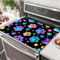 HOMETITUTE Rainbow Paw Print Stove Top Cover 28x20 Diatomite Mat