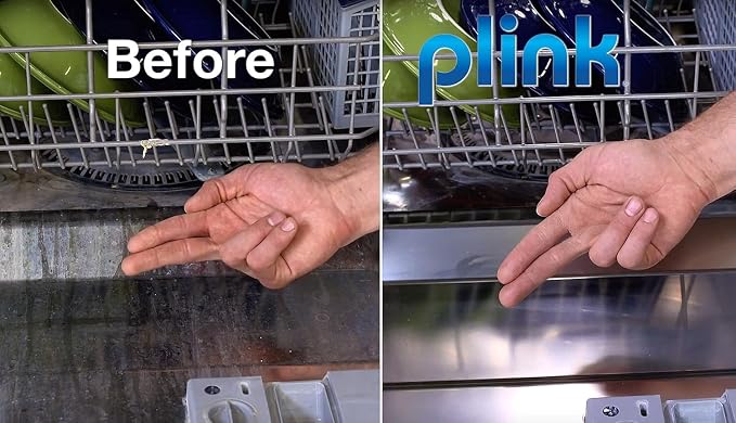 COMPAC HOME Plink Appliance Freshener, Dishwasher, Washing Machine Cleaner, Water Activated, Fresh Lemon Scent, 12 Count