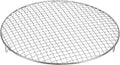 HARFINGTON Round Cooking Rack 13-inch 201 Stainless Steel Cross Wire Barbecue Grill Net with 20mm Legs for Cooking Baking Steaming BBQ