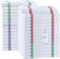 Dish Towels 30 Pack Multi Stripe 100% Cotton Kitchen Towel 15x25 Inch Tea Towels, Dish Cloths for Washing Dishes, Kitchen Rags for Drying Dishes