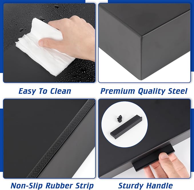 Stove Top Cover with Handles, Heavy Duty Metal Noodle Board Cooktop Cover for Gas/Electric Stove Top, (L 30" x W 22" x H 3") Large Gas Stove Protective Cover for Kitchen Space Expansion