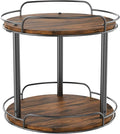 10'' Lazy Susan Turntable Organizer, 2-Tier Rotating Spice Rack | Wooden Lazy Susan for Cabinet, Table Top, Kitchen Countertop, Pantry, Bathroom, Vanity, Home Decor