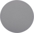Silicone Microwave Mats, 10 inch Heat Resistant Multifunctional Mat for Kitchen, Non-Slip Silicone Trivet Dishwasher Safe, Splatter Guard, Grey 1 Pcs