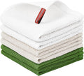 Nialnant 100% Cotton Kitchen Dish Towels,Waffle Weave Dish Cloths for Washing Dishes,Soft Absorbent Dish Rags,Quick Drying Cleaning Rags-12x12 in, 6 Pack