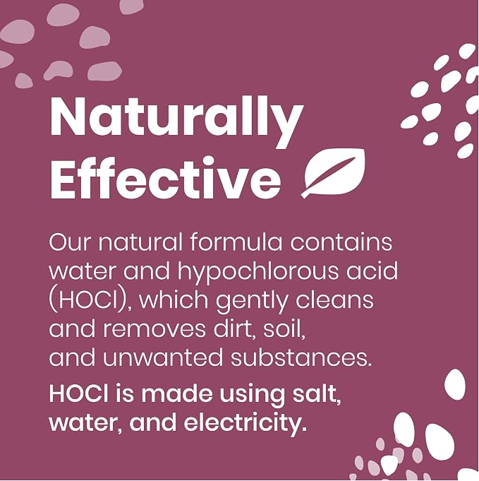 Fruit & Vegetable Wash, Natural Produce Cleaner, 32oz Spray | Fresh Extend, Hypochlorous Acid Spray, Clean Produce, Remove Wax and Dirt, Food Safe, Fragrance-Free, No Chemical Residue
