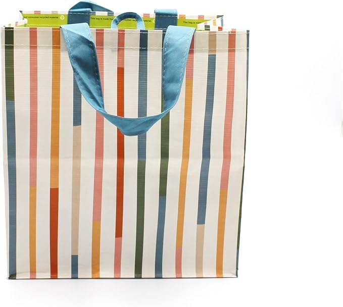Earthwise Reusable Grocery Bags – Gift Totes, Foldable & Water‑Resistant Shopping Bags, Durable Multi‑Use Eco Bags with Spring Designs (6 Pack)