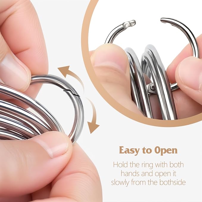 Round Cookie Cutters with Handle,Cookie Biscuit Cutter Set(5 Pieces/Set) | Stainless Steel Circle Cutters Donut Cutter Mold Tool with Ring for Baking, Biscuits, Cakes, Sandwiches