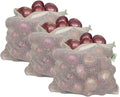 Reusable Onion Storage Bags - Organic Cotton Mesh Onion Bags with Drawstring - Washable Onion Holder Storage - Net Onion Keeper Sacks - Perfect Potato Storage Bags - Root Vegetable Sacks (3 X-Large)