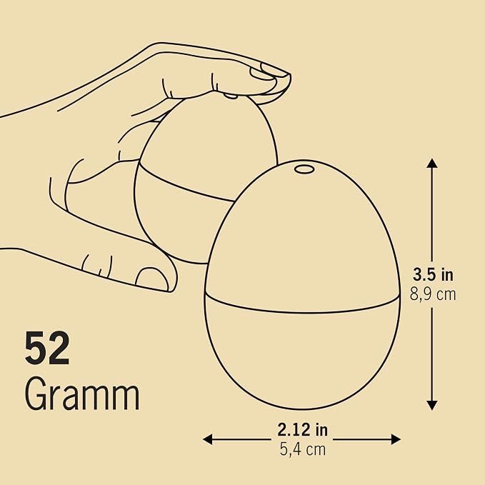 50s BeepEgg – Egg Timer for Boiling Eggs – Musical Egg Cooker for Soft, Medium, Hard Boiled Eggs – Food Safe – Singing Floating Egg Timer – Egg Cooker for 3 Levels of Doneness - Brainstream