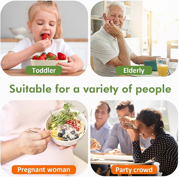 12-Pack of 24 oz Unbreakable Cereal Bowls, Reusable Plastic Lightweight Bowls, Made from Wheat Straw Fiber, Ideal for Salads, Soups, Ramen, Noodles, and Oatmeal