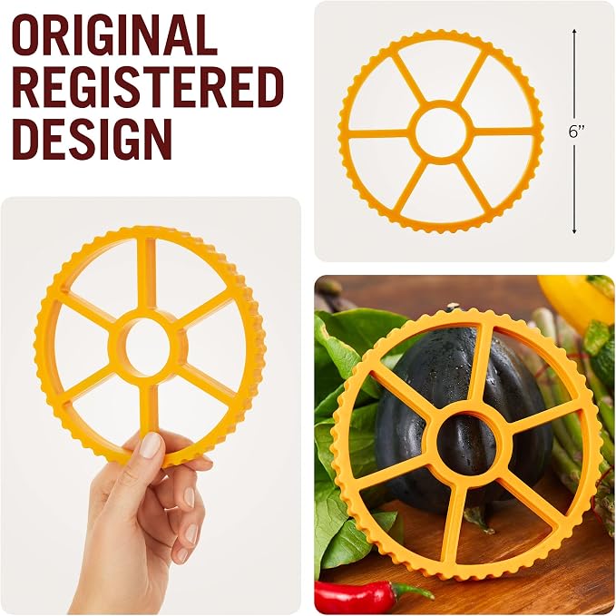 Fun Rotelle-Shaped Silicone Trivet/Hot Pads for Kitchen from a Series of Pasta-Inspired Kitchen Gadgets | Cool Hot Pads to Protect the Countertop | Original Kitchen Accessories | by Monkey Business