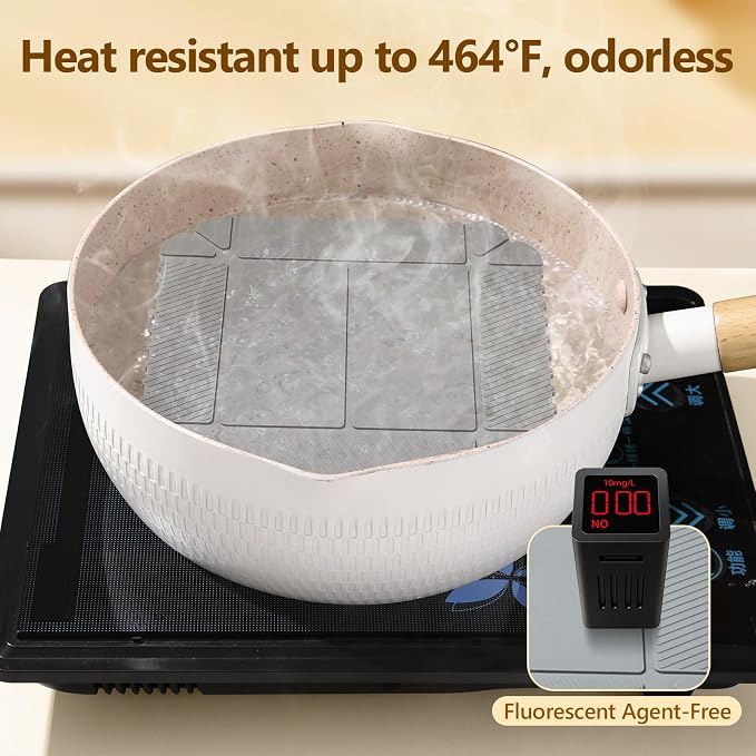 Magnetic Silicone Trivet Mat - Heat Resistant Hot Pad for Hot Dishes, Pots & Pans, Non-Slip Table & Countertop Protector (Gray)