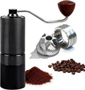 Manual Coffee Grinder,Stainless Steel Conical Burr with Adjustable Setting,Double Bearing Positioning for French Press, Drip,Espresso,Hand Coffee Grinder,20g Capacity Suitable for Camping&Office&Gift
