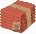 Urban Villa Kitchen Towels Cotton Dish Towels 20”x30” (Set of 6) Rust