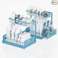 2-Pack L-Shaped Under Sink Organizer, 2-Tier Pull-out Cabinet Rack | Teal Height-Adjustable Steel Rack, Sliding Grid Drawers with PP Liners, Holds 100 Lbs, Suction Base, Ideal Kitchen Storage