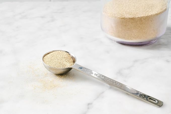 King Arthur Baking Company Yeast Measuring Spoon, 18/8 Stainless Steel, Holds 2.25 Teaspoons, For Bulk Yeast And Bread Baking, Pastries, And Rolls