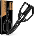 Huusk Kitchen Scissors for Food - Multifunction Kitchen Shears All Purpose | Stainless Steel Seafood Scissors for Meat, Fish, Vegetables, Chicken, Turkey, Ergonomic Non-Slip Handle, Gifts for Women
