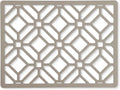 GASARÉ, Extra Large, Thick, Silicone Trivet for Hot Dishes, Pots, and Pans, Heat Resistant Mat for Countertop, Hot Pad for Kitchen, Easy to Clean, 16 x 12 x 3/8 Inches, (Taupe, Geometric)