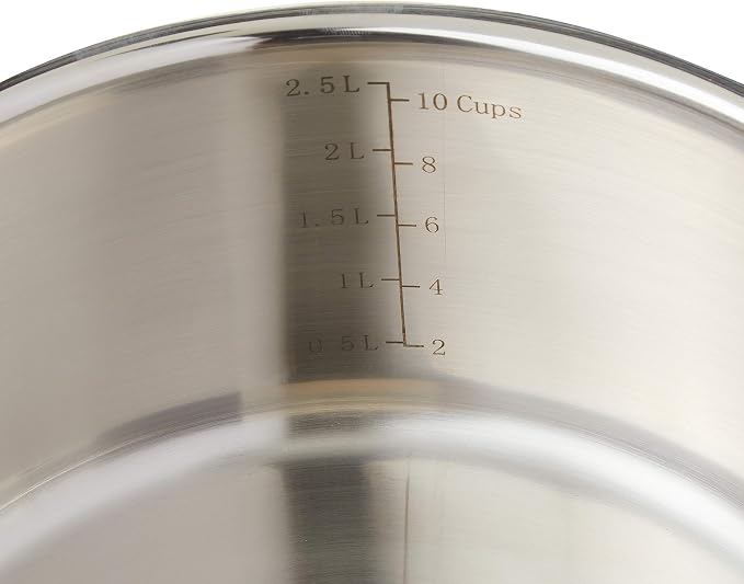 Cuisinart Professional Stainless Saucepan with Cover, 3-Quart, Stainless Steel