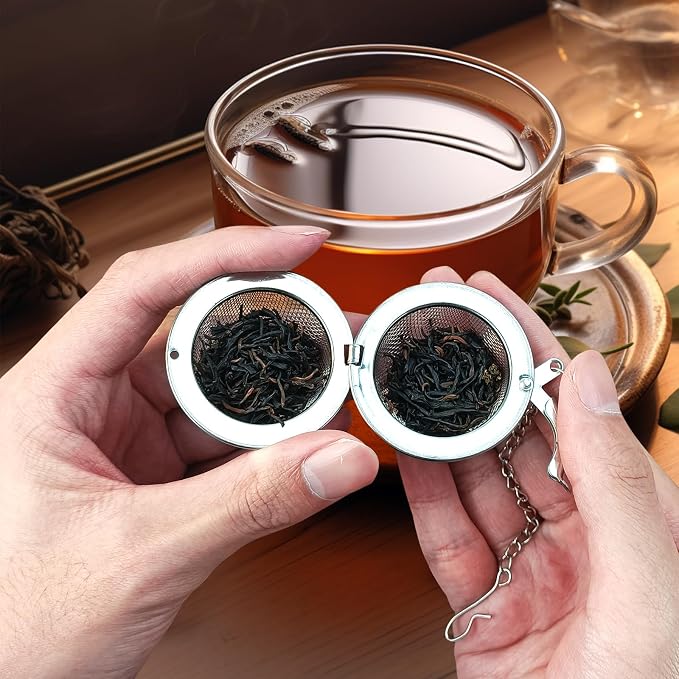 2Pcs Tea Infuser, 2.1 inch Tea Ball with Planet Cat Pendant,Tea Strainer | Stainless Steel,Tea Diffuser Tea Steeper for Filtering Tea,Tea Infusers for Loose Tea