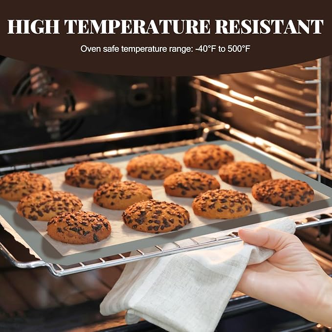 Koolstuffs Silicone Baking Mat, Nonstick and Reusable, 3 Pack | Easy Cleanup, Half- and Quarter-Sheet Sizes for Cookies, Bread, Pastries, Roasted Vegetables