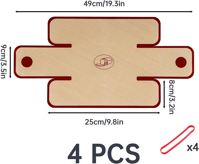 NiHome Silicone Bread Sling, Nonstick Reusable Loaf Pan Liner, Red Edges | Eco-Friendly Fits 9x5, 9.5x5, 10x5 Inch Bakeware, Dishwasher Safe, Clever Folded Corners Prevent Batter Leakage
