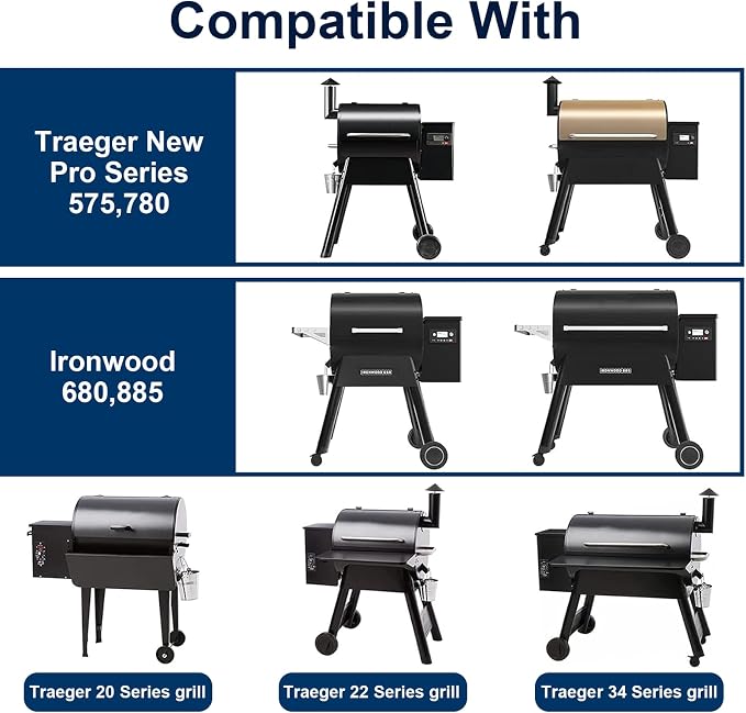 30 Pack BAC407 Grease Bucket Liner for Traeger HDW152 - Bucket Drip Foil Liner Tray Compatible with Traeger Pro Series 575/780, 22/34 Series, Ironwood 650/885 Grills, Pit boss ect.