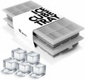 Ice Cube Tray with Lids, Small Silicone Molds for Cocktails & Drinks | BPA Free Silicone, Flexible Easy Release, Set of 2, Lids Included, for Beverages Coffee & Craft Cocktails