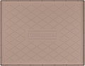 URMONA 25" x 22" Waterproof Silicone Mat in Multiple Sizes & Colors, Under Sink Mat for Kitchen & Bathroom, Pet Food Pad for Dogs & Cats, Kitchen Cabinet Liner, Multi-Purpose for Storage(Khaki)