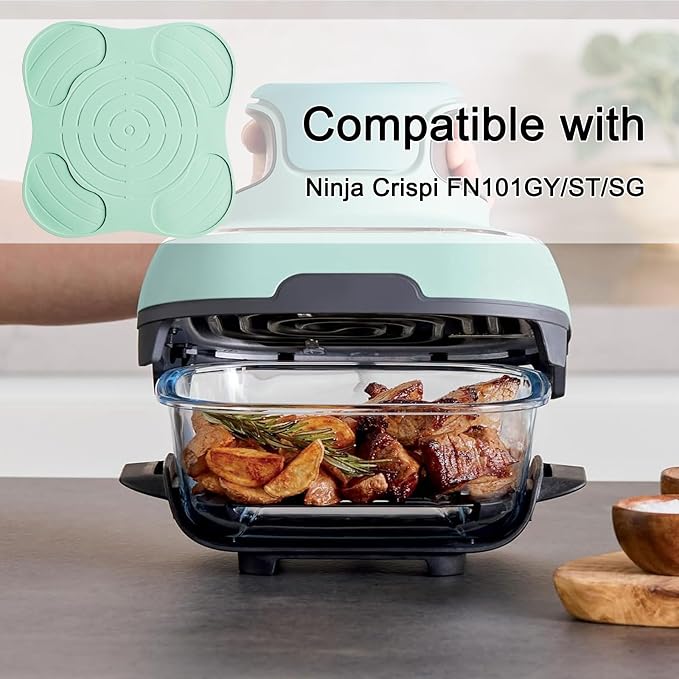 Air Fryer Trivets Silicone for Ninja Crispi, Hot Pads for Ninja Crispi Airfryer Accessories, Versatile Kitchen Countertop Potholders Suitable for Fondue Mats and Spoon Rests