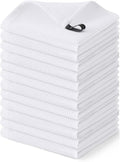 Homaxy 100% Cotton Waffle Weave Dish Cloths, 12 Pack, White | Soft and Absorbent Dish Towels, 12 x 12 Inches Quick Dry Dish Rags
