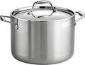 Tramontina Signature Tri-Ply Clad Stainless Steel 8-Quart Stock Pot | Induction-Ready Pasta Pot, Dishwasher-Safe, NSF-Certified, Made in Brazil